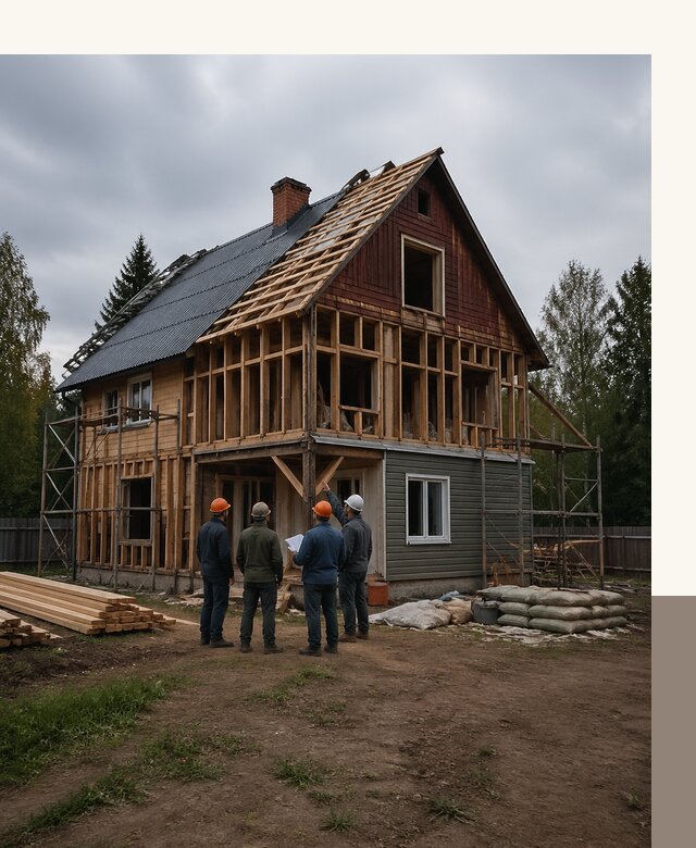 Реконструкция дачного дома в Туймазы под ключ с проектом