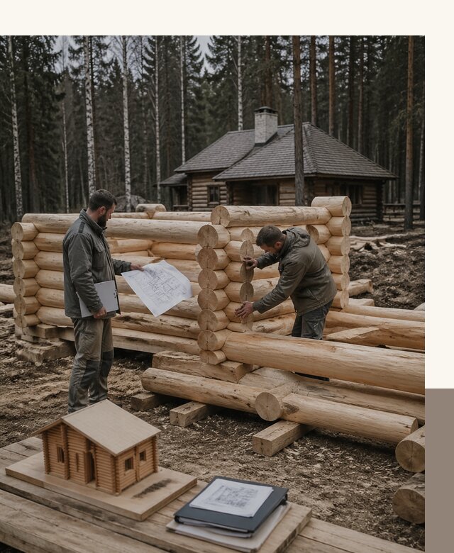 Проектирование и строительство домов из бревна в Туймазы